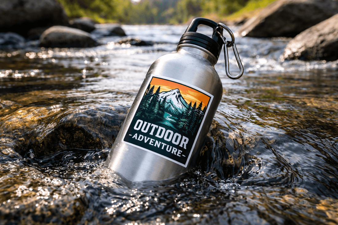 Holografische Sticker in der Hand