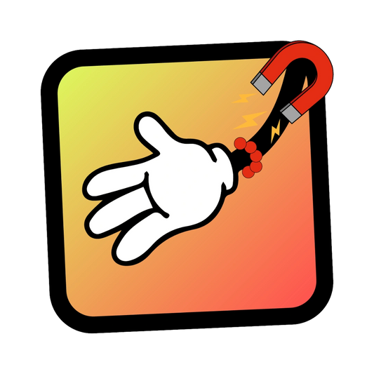 Fotomagnete mit abgerundeten Ecken aus Vinyl am Kühlschrank