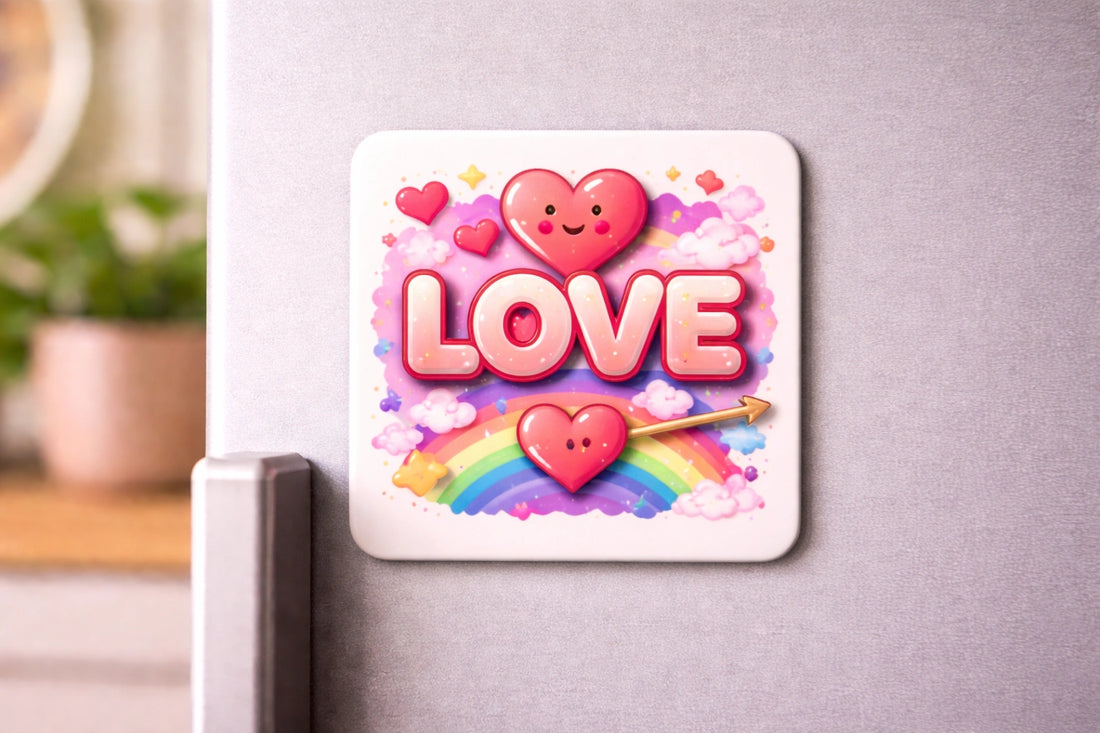 Holografische Sticker in der Hand