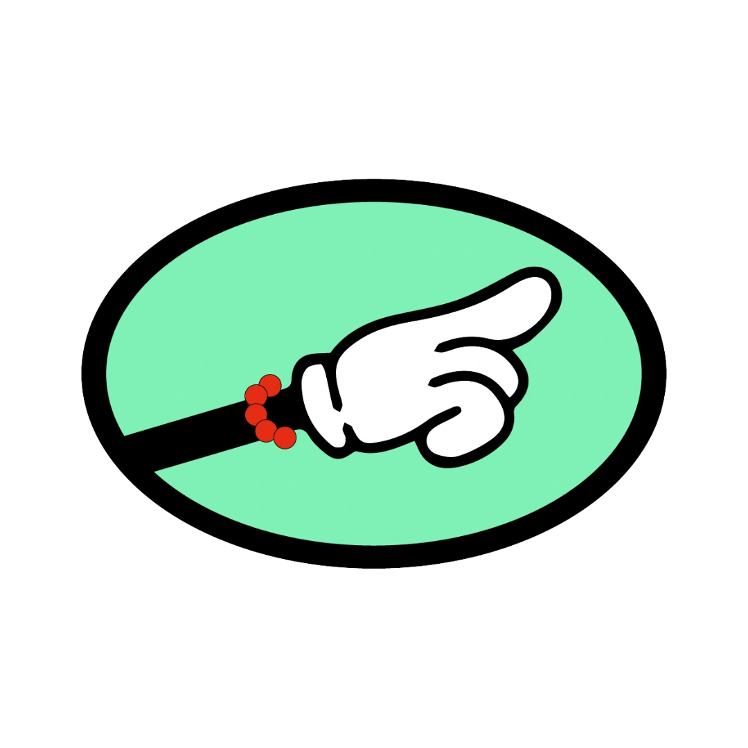 Ovaler nachleuchtender Aufkleber mit Logo auf einem schwarzen Motorradhelm bei Dunkelheit