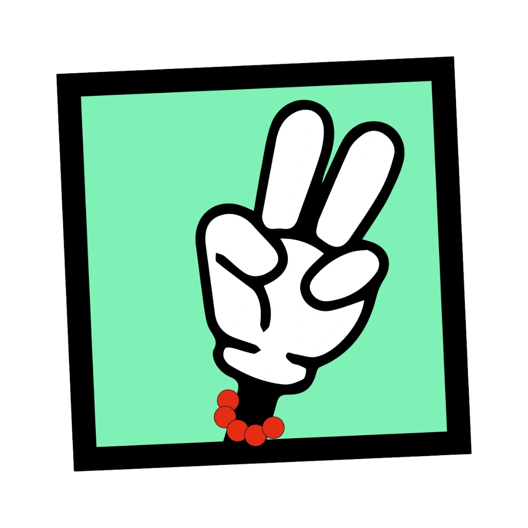 Quadratischer nachleuchtender Aufkleber mit schwarzem QR-Code an einer dunklen Hauswand