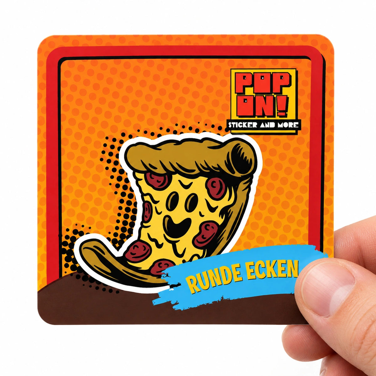 Sticker mit abgerundeten Ecken