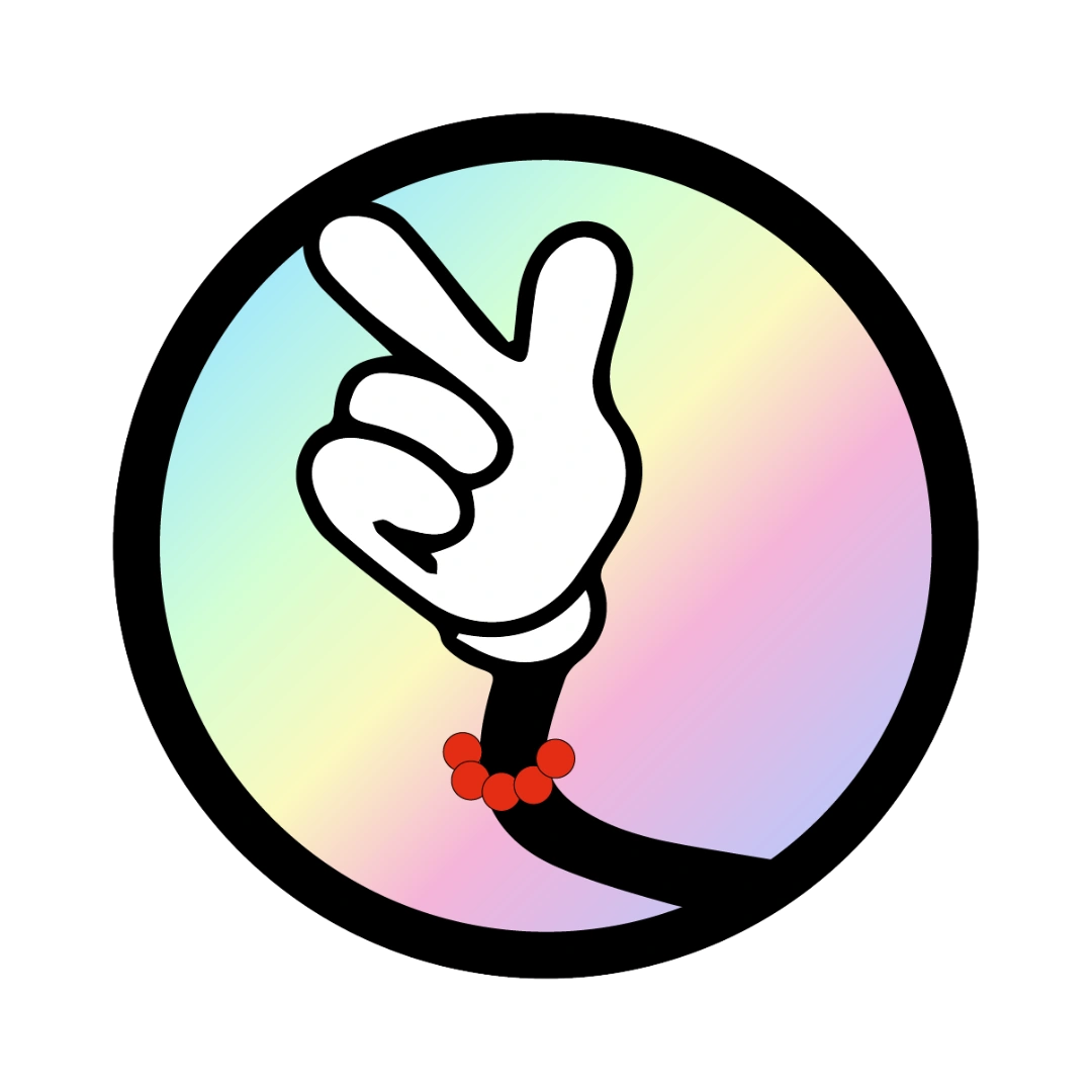 Runder Hologramm-Aufkleber verschließt einen Briefumschlag und glänzt metallisch