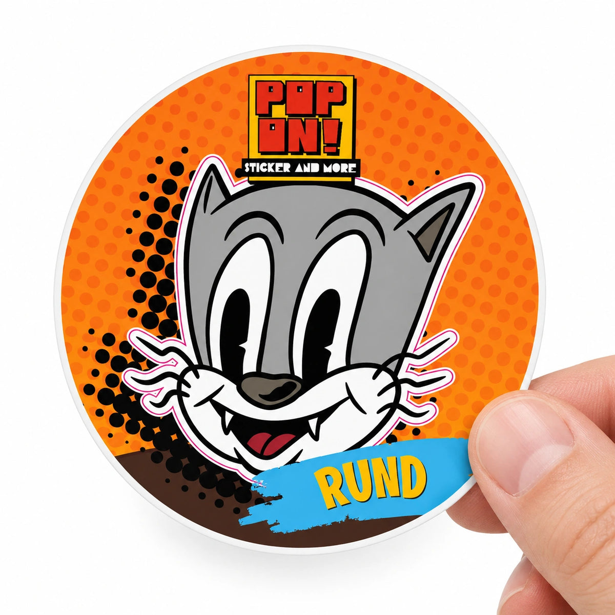 Runde Sticker