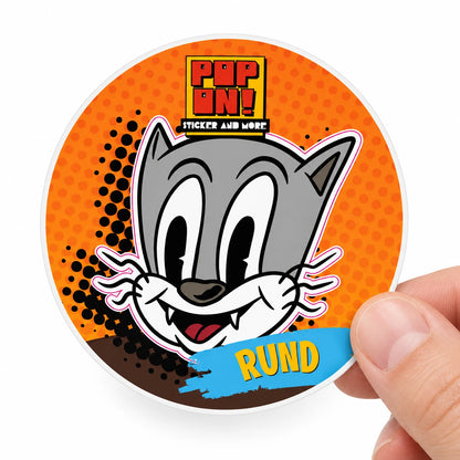 Runde Sticker