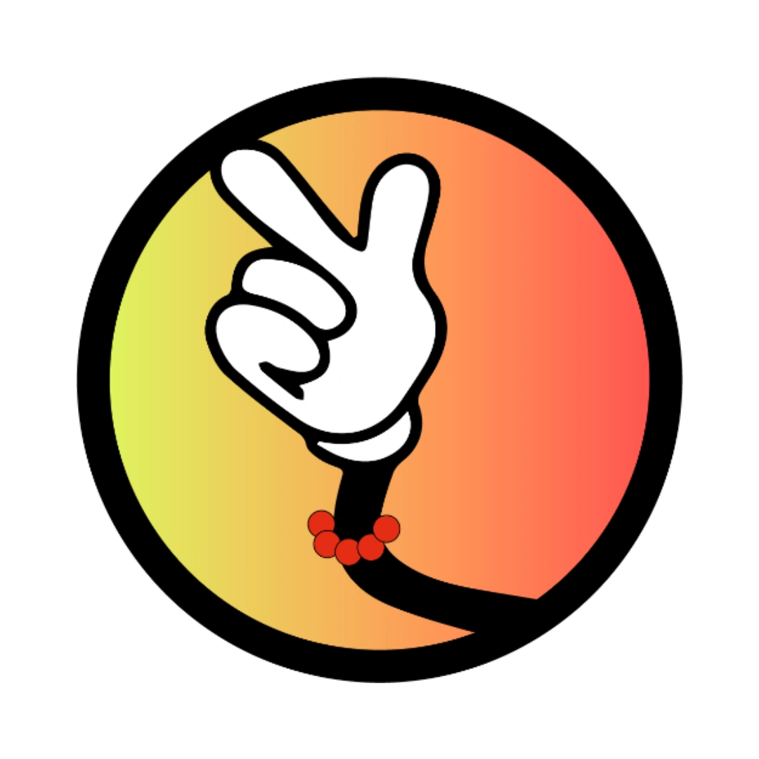 Runder roter Aufkleber mit Prozentzeichen wird rückstandslos von einer Produktverpackung entfernt