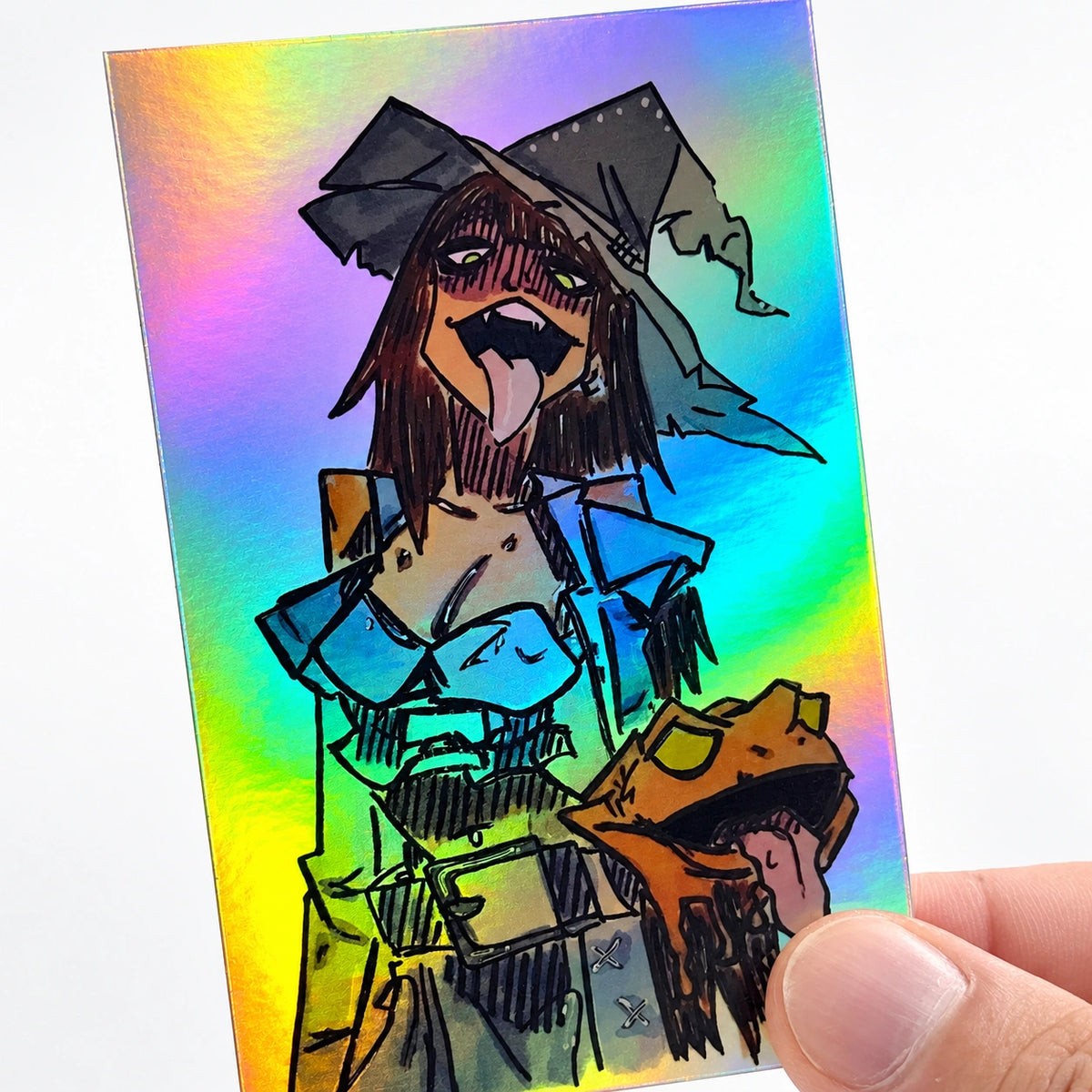 Rechteckige Sticker