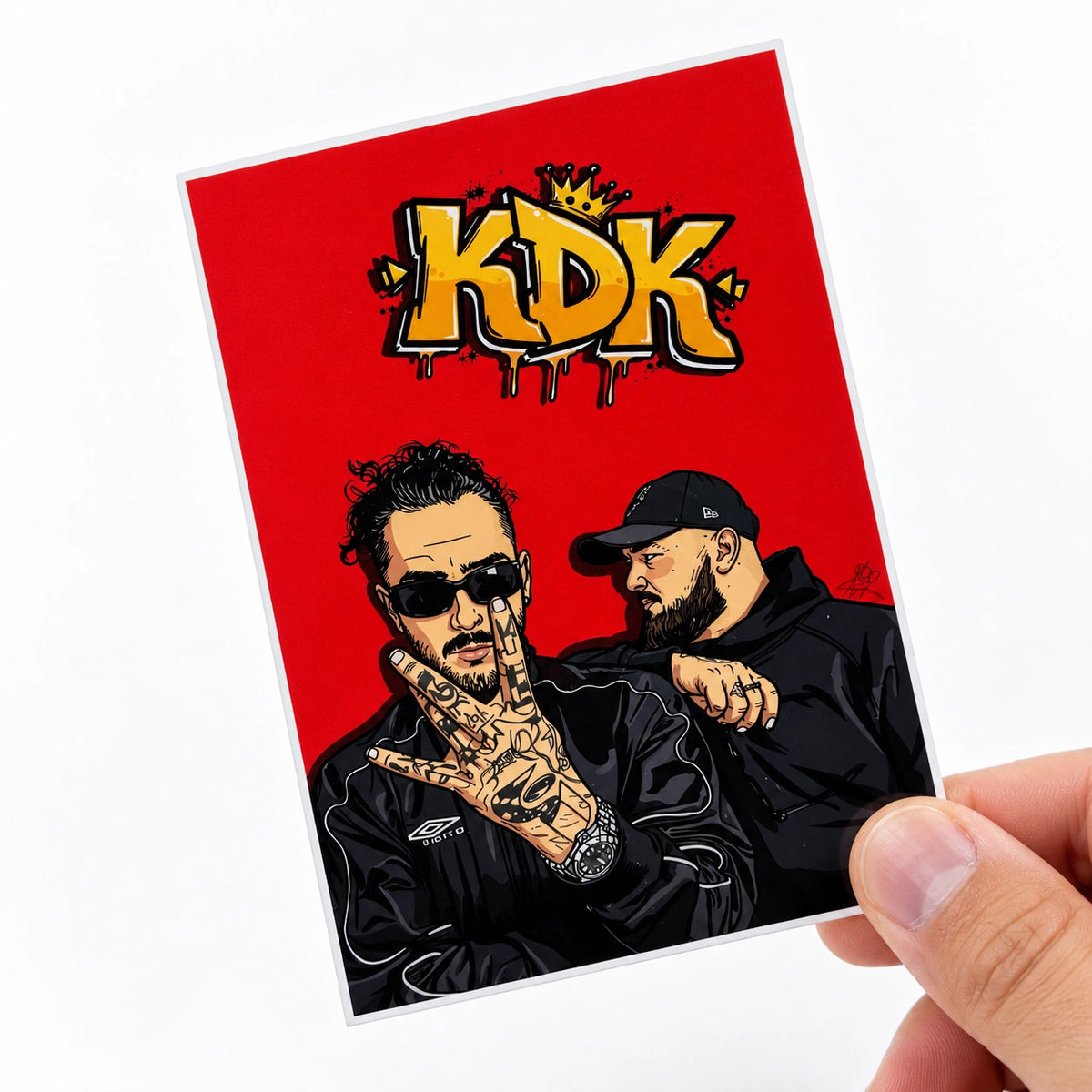 Rechteckige Sticker