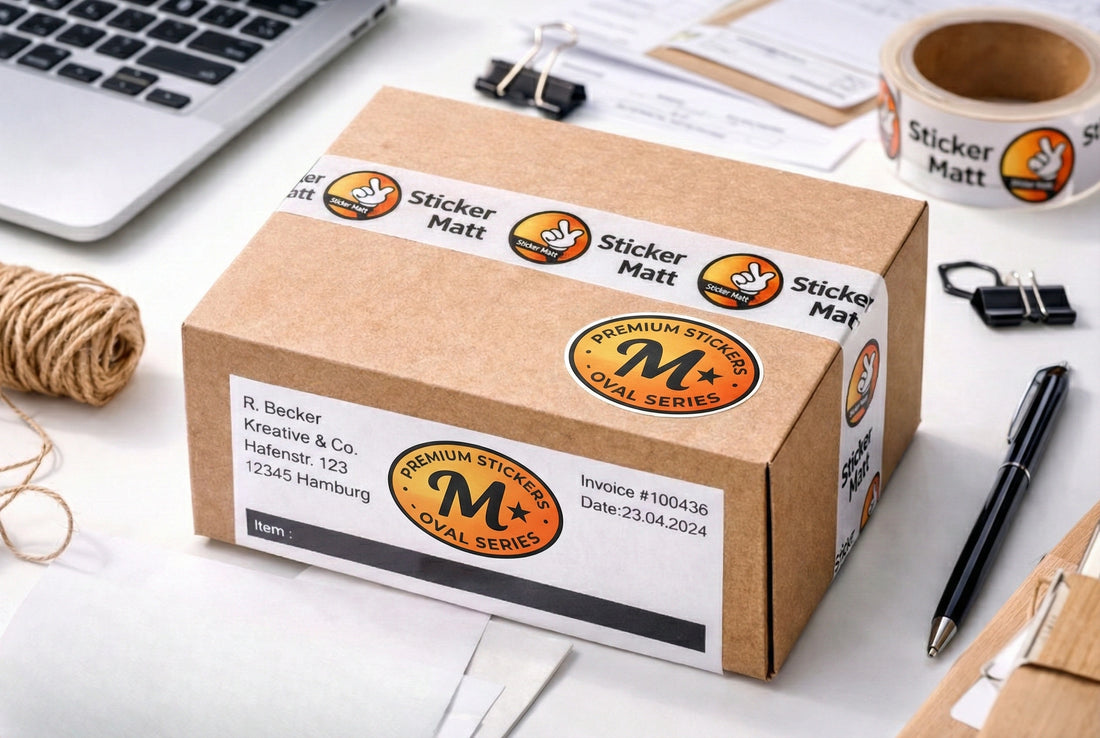 Glitzer-Sticker | ovalPOPON-STICKER