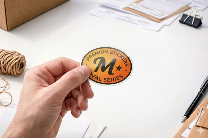 Glitzer-Sticker | ovalPOPON-STICKER