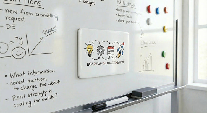 Runde Hologramm-Sticker auf Tisch