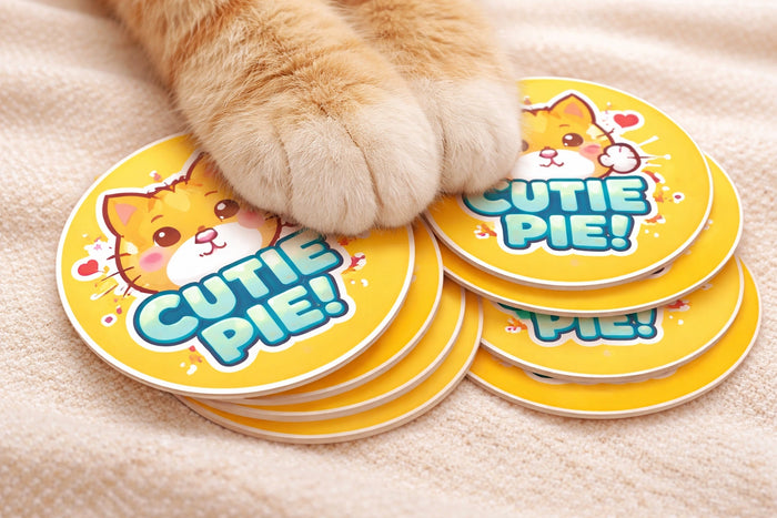 Sticker im Hologramm-Look