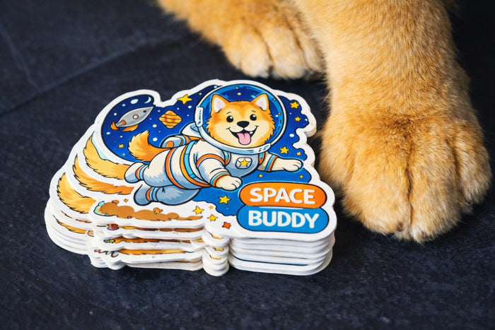 Sticker im Hologramm-Look