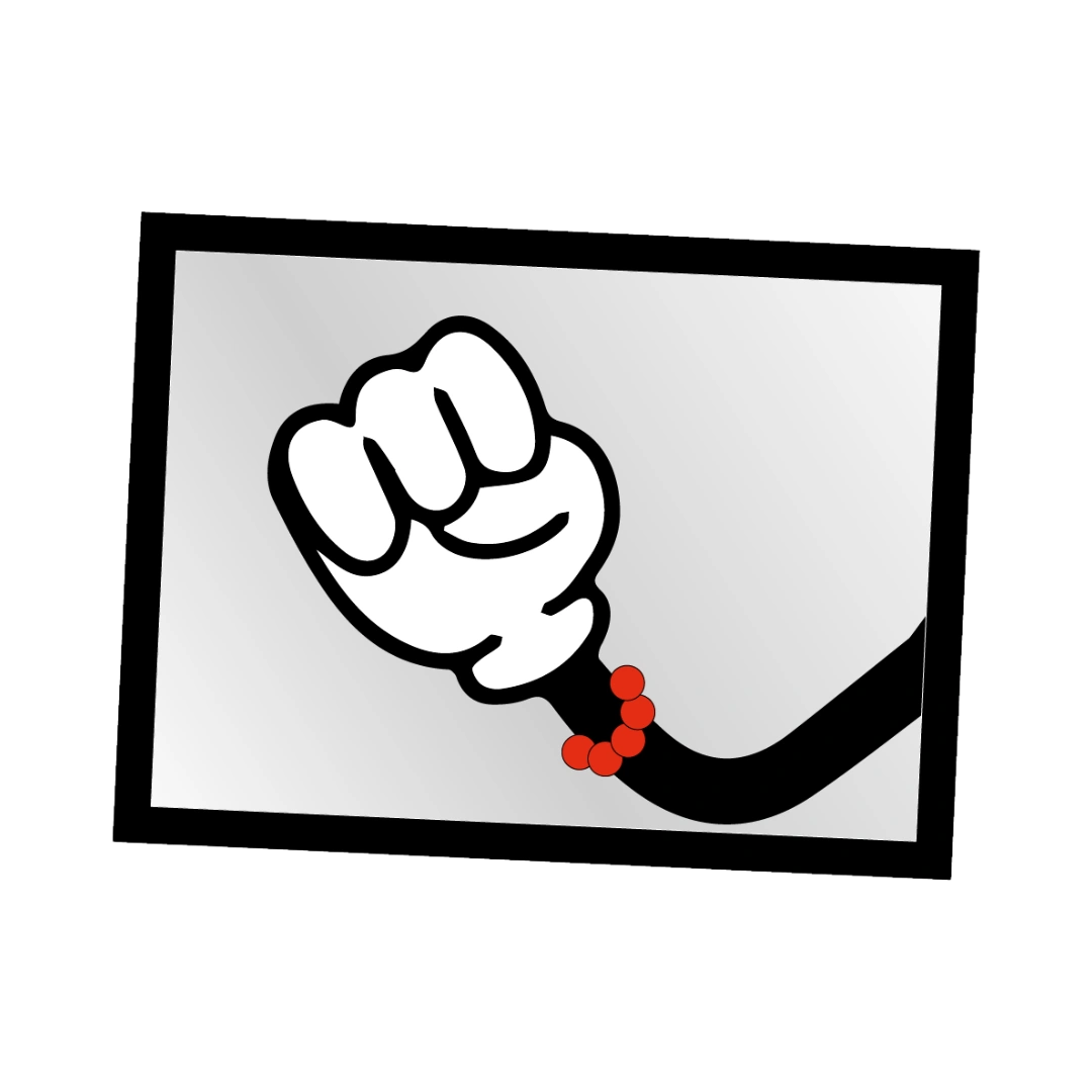 Ein rechteckiger transparenter Sticker im Hochformat klebt auf einer Saftflasche und zeigt die Inhaltsstoffe sowie das Logo klar lesbar.