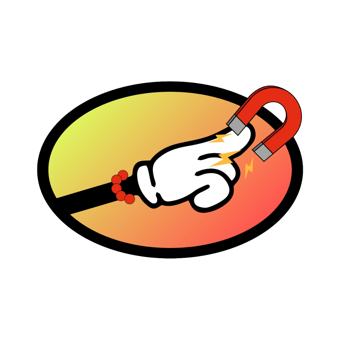 Ein ovaler Vinyl-Fotomagnet mit einem Familienporträt klebt an einer grauen Kühlschranktür und zeigt brillante Farben.